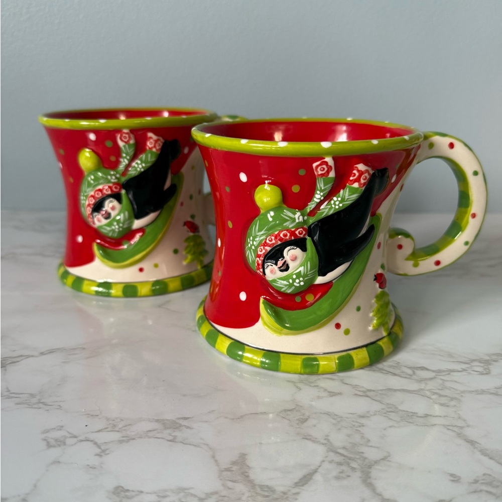 Christmas Penguin Mugs